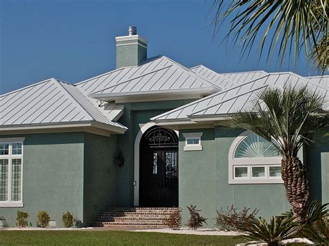 ash gray metal roof on white house|grey metal roof colors.